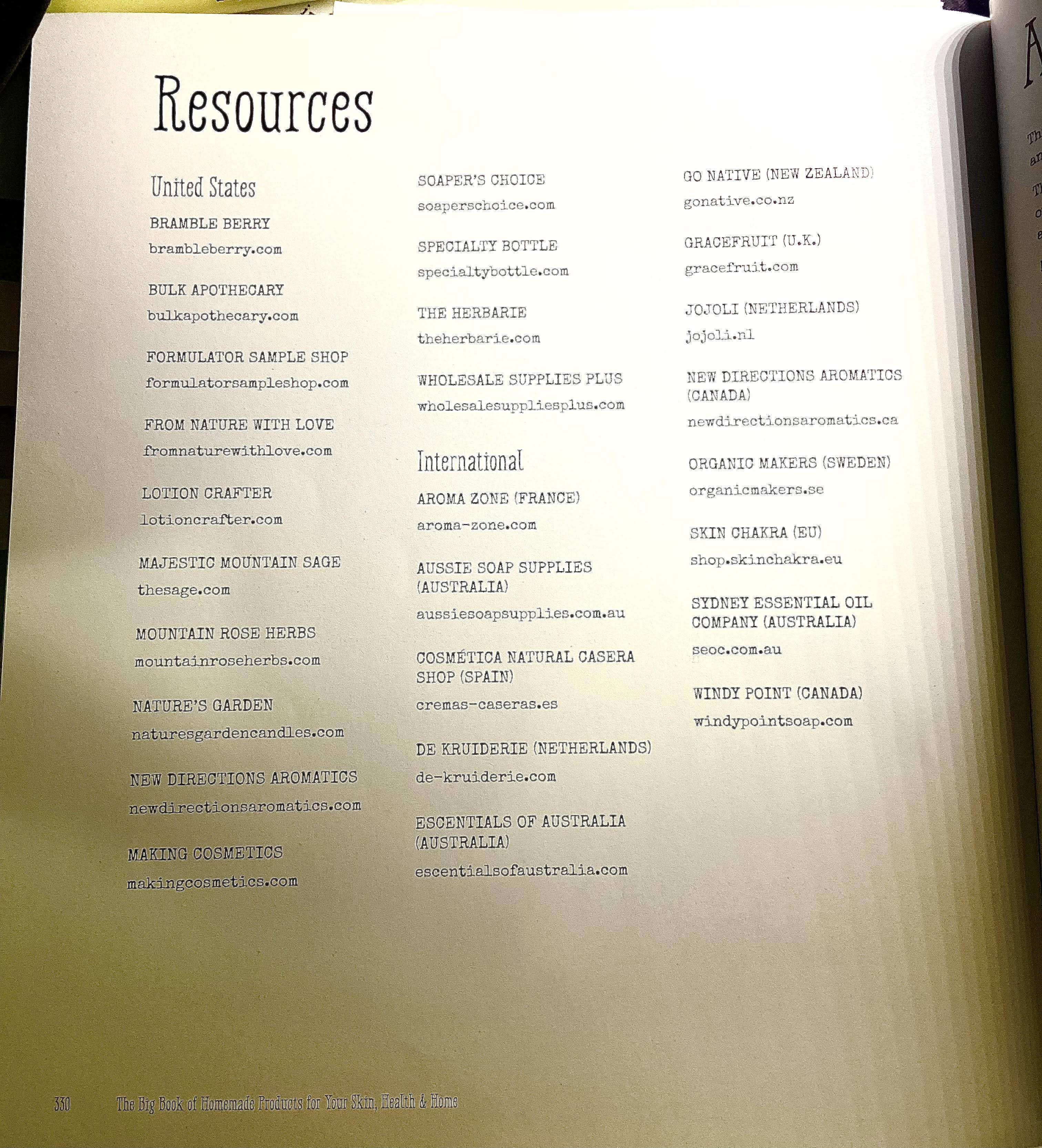 Resources For Herbs and Flowers, Suppliers