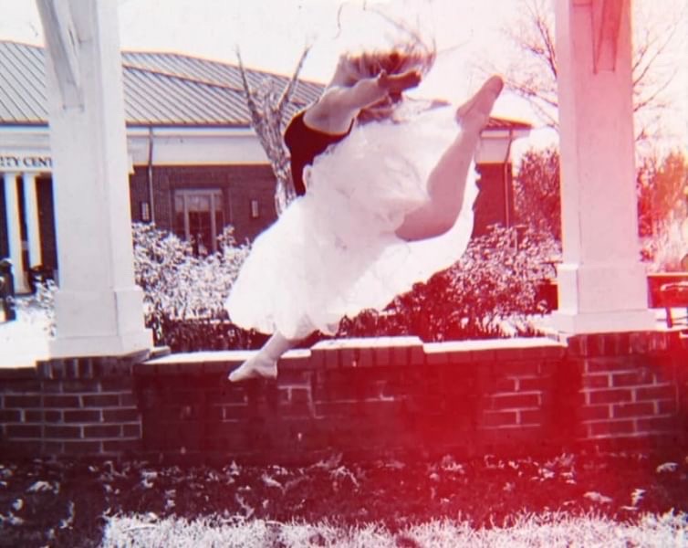 Firebird Jump In the air. Dancer