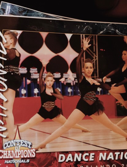 Dance Team Dancer At National Competition Action Shot