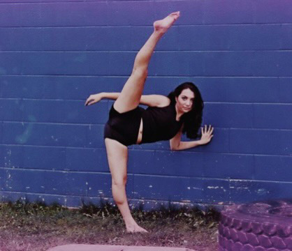 Dancer With Leg Up Action Shot
