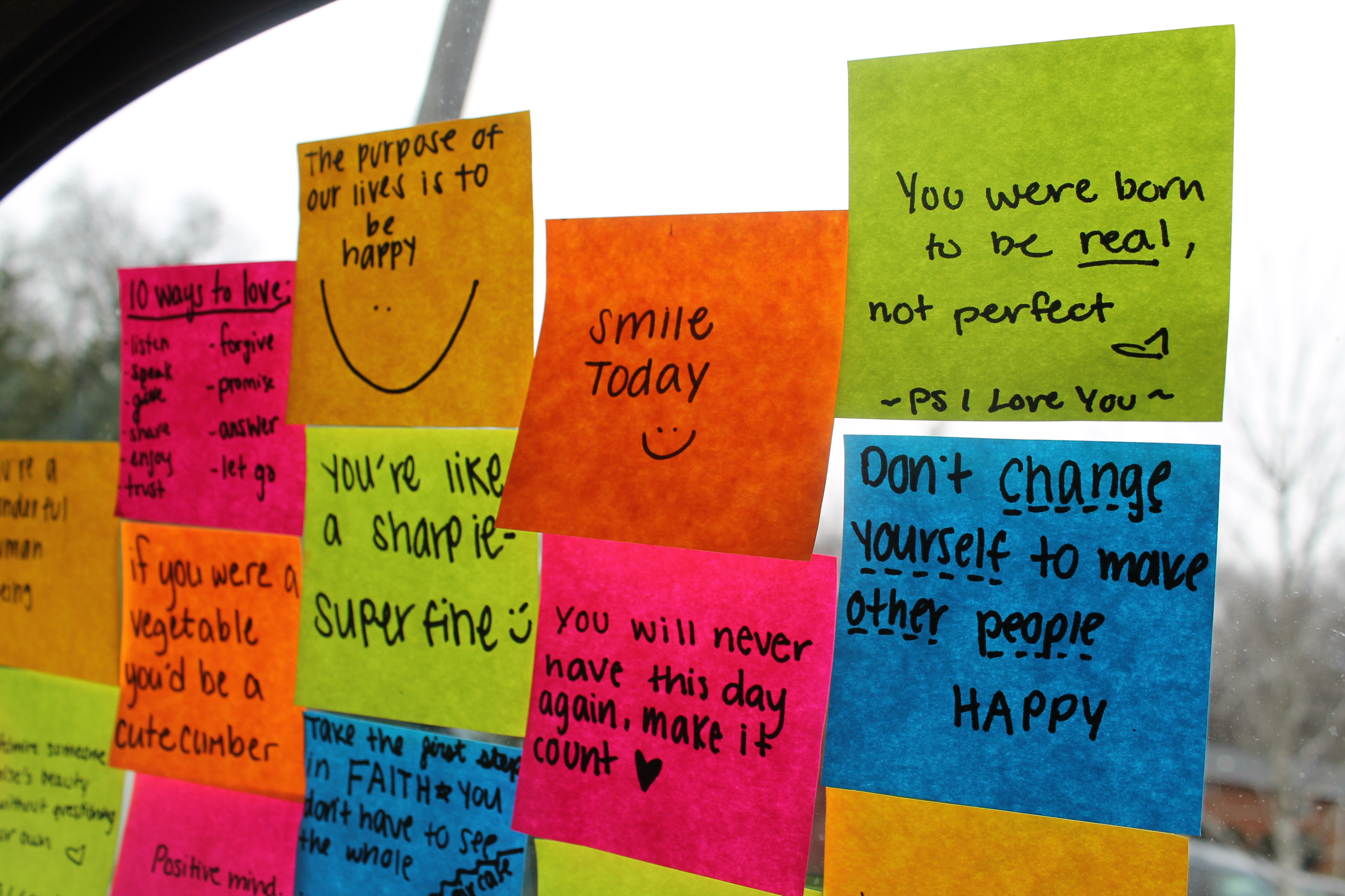 Post-it Notes For Gratitude List of New Attitude